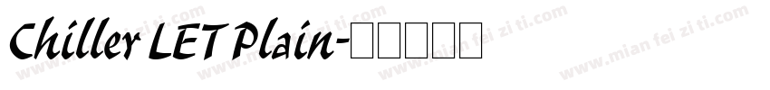 Chiller LET Plain字体转换